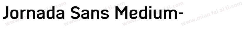 Jornada Sans Medium字体转换